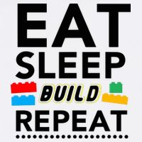Eat Sleep Build Repeat Building Blocks Bricks Master Builder Mousepad
