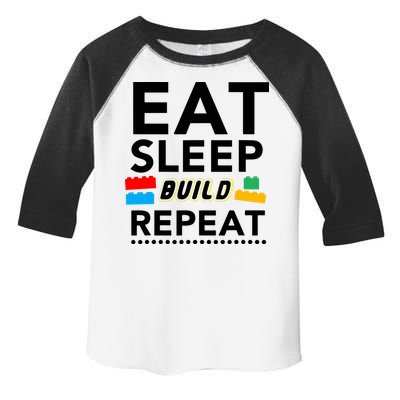 Eat Sleep Build Repeat Building Blocks Bricks Master Builder Toddler Fine Jersey T-Shirt