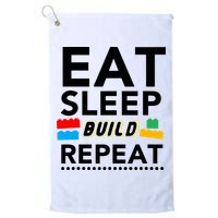 Eat Sleep Build Repeat Building Blocks Bricks Master Builder Golf Towel