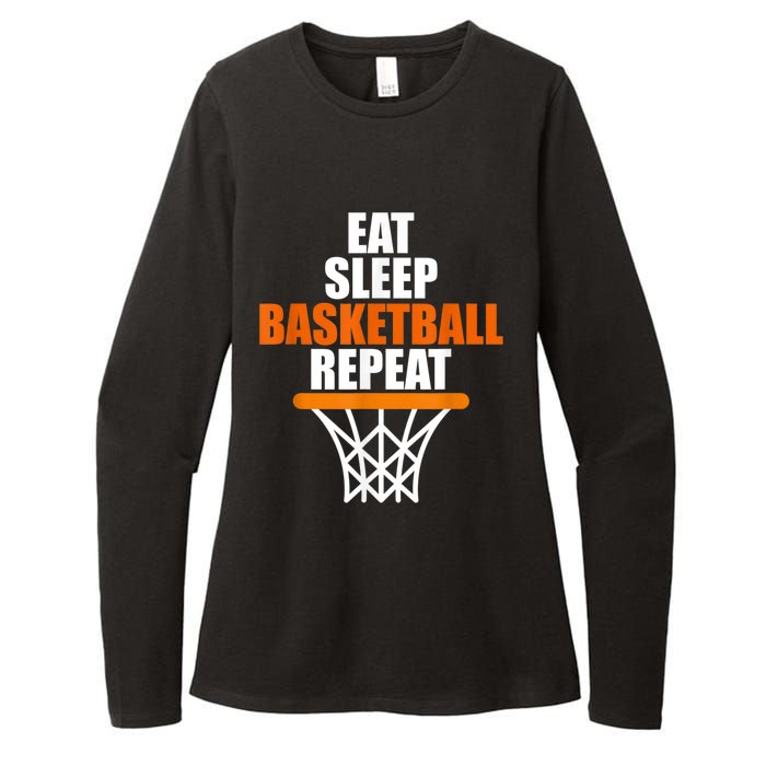 Eat. Sleep. Basketball. Repeat, For Basketball Fans Womens CVC Long Sleeve Shirt