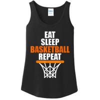 Eat. Sleep. Basketball. Repeat, For Basketball Fans Ladies Essential Tank