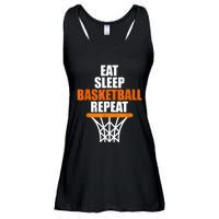 Eat. Sleep. Basketball. Repeat, For Basketball Fans Ladies Essential Flowy Tank