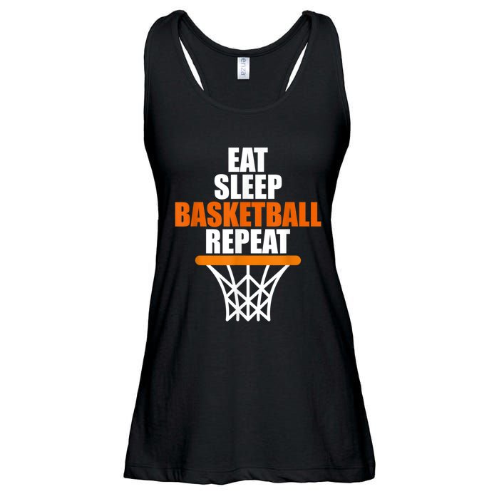 Eat. Sleep. Basketball. Repeat, For Basketball Fans Ladies Essential Flowy Tank