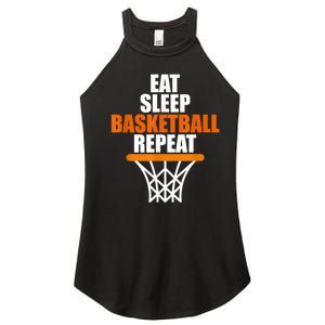 Eat. Sleep. Basketball. Repeat, For Basketball Fans Women's Perfect Tri Rocker Tank