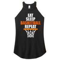 Eat. Sleep. Basketball. Repeat, For Basketball Fans Women's Perfect Tri Rocker Tank