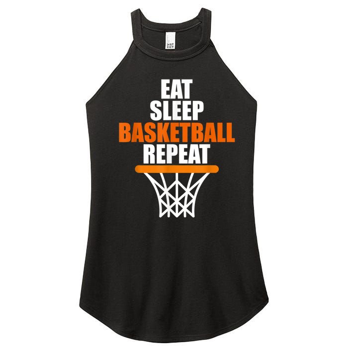 Eat. Sleep. Basketball. Repeat, For Basketball Fans Women's Perfect Tri Rocker Tank