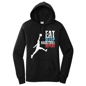 Eat Sleep Basketball Repeat Players Women's Pullover Hoodie