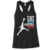 Eat Sleep Basketball Repeat Players Women's Racerback Tank