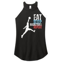 Eat Sleep Basketball Repeat Players Women's Perfect Tri Rocker Tank