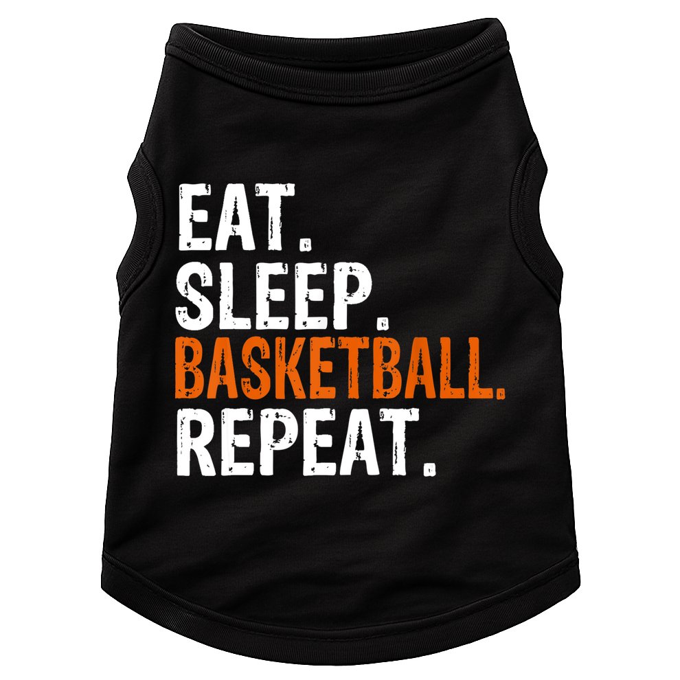 Eat Sleep Basketball Repeat Gift Doggie Tank
