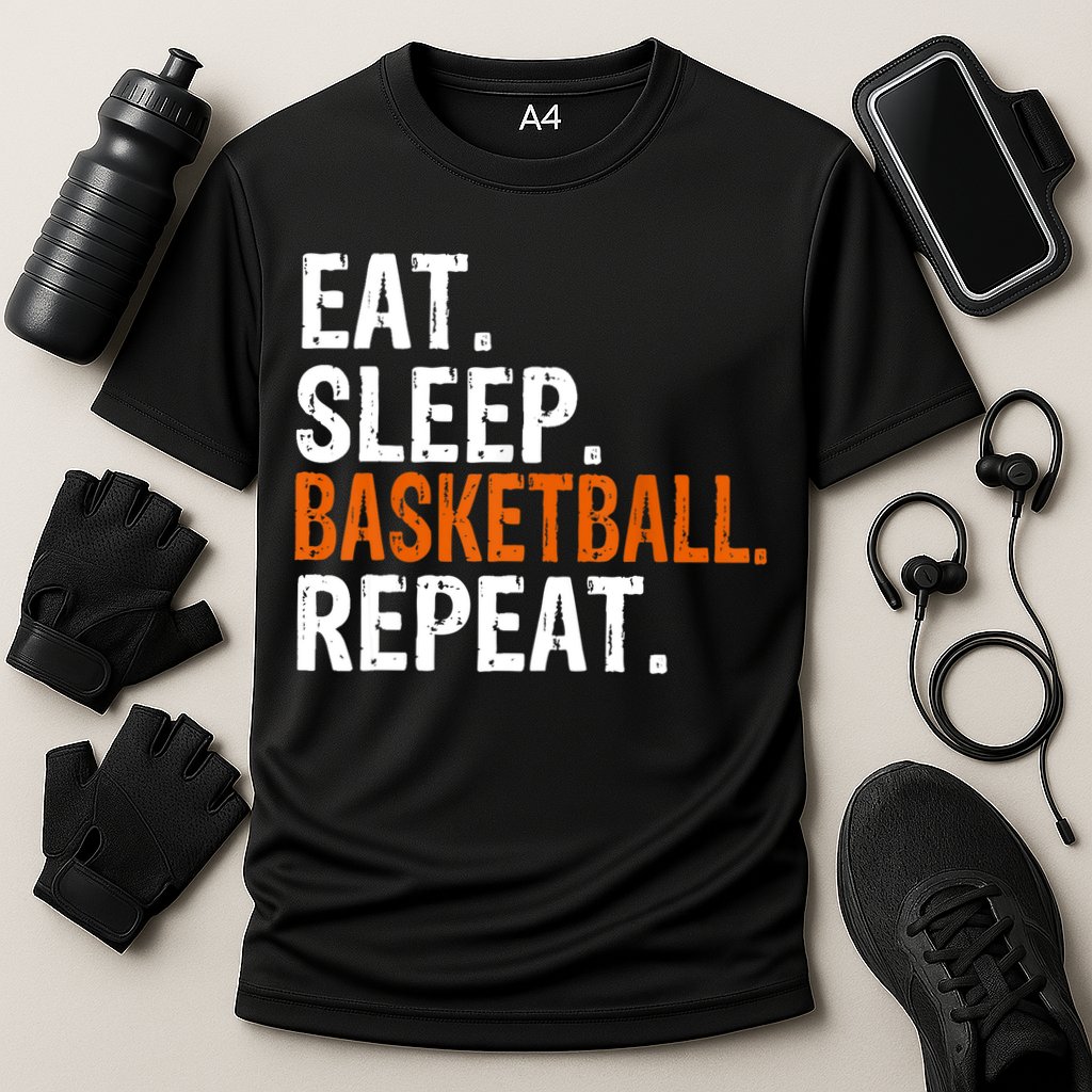 Eat Sleep Basketball Repeat Gift Cooling Performance Crew T-Shirt