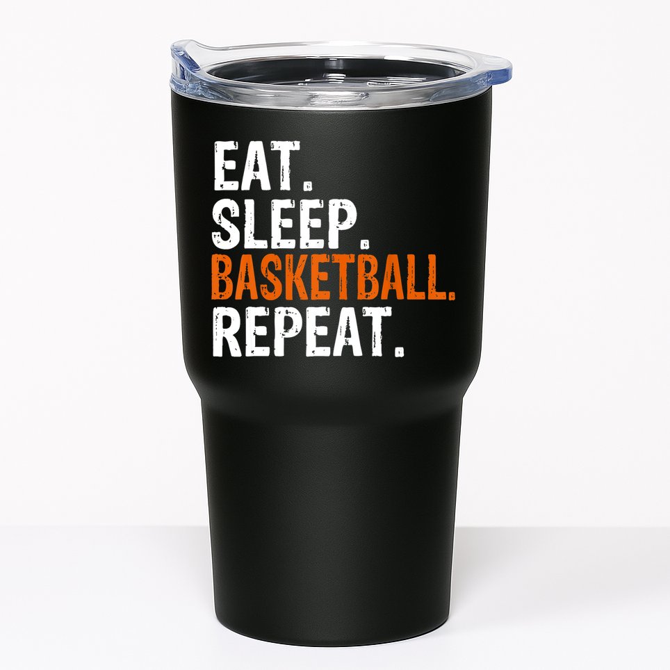 Eat Sleep Basketball Repeat Gift Tumbler