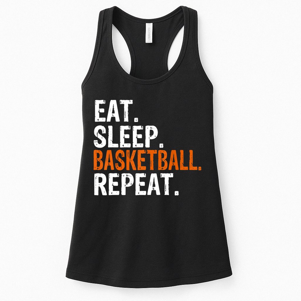 Eat Sleep Basketball Repeat Gift Womens Tank Top
