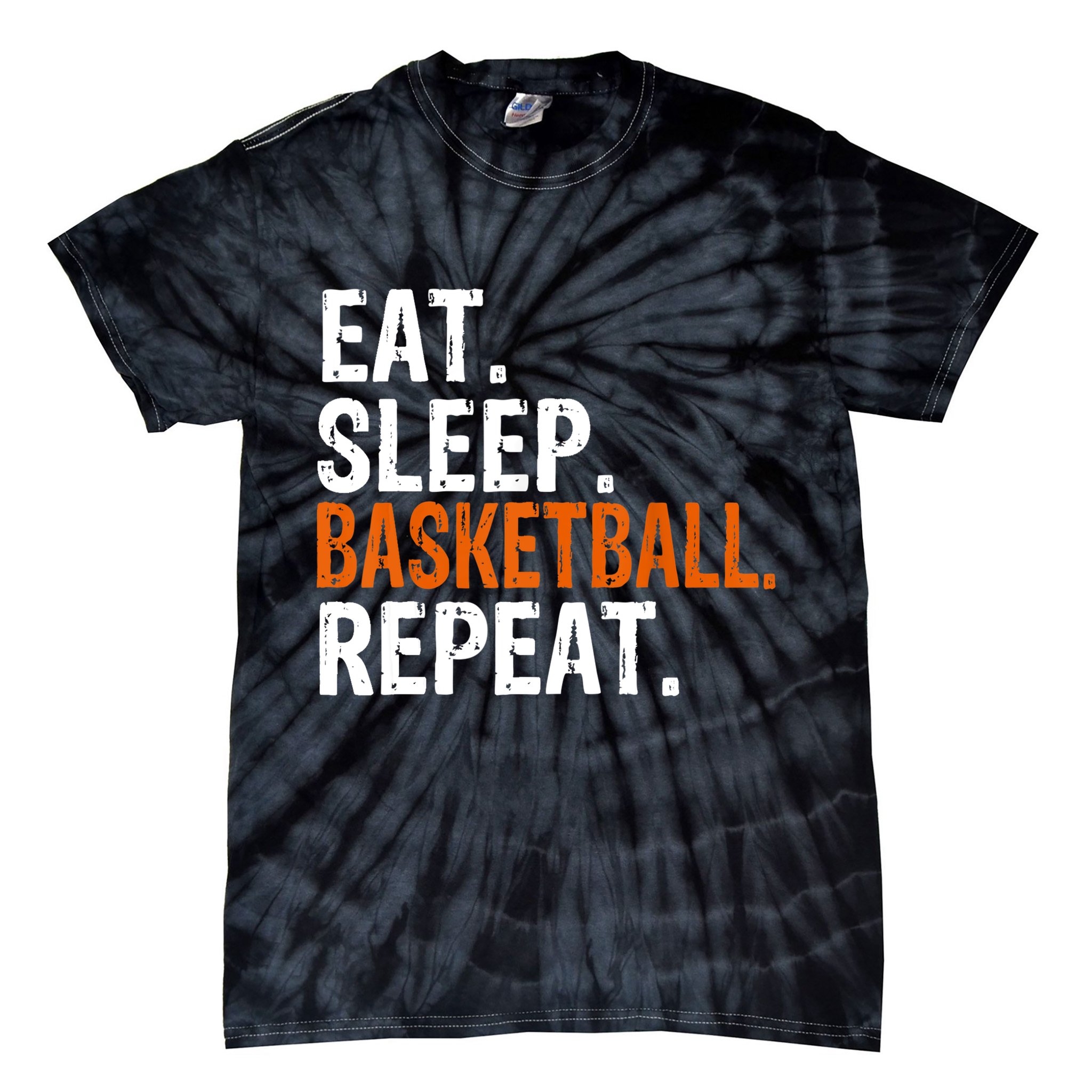 Eat Sleep Basketball Repeat Gift Tie-Dye T-Shirt