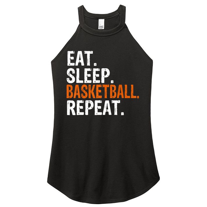 Eat Sleep Basketball Repeat Gift Women's Perfect Tri Rocker Tank