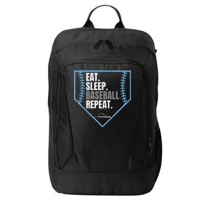 Eat Sleep Baseball Repeat City Backpack