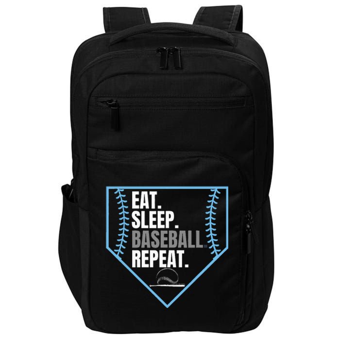 Eat Sleep Baseball Repeat Impact Tech Backpack