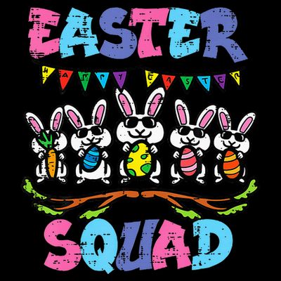 Easter Squad Bunnies Family Matching T-Shirt