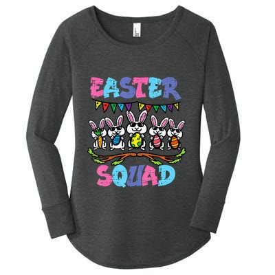 Easter Squad Bunnies Family Matching Women's Perfect Tri Tunic Long Sleeve Shirt