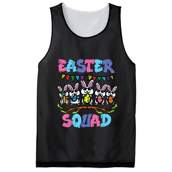 Easter Squad Bunnies Family Matching Mesh Reversible Basketball Jersey Tank
