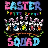 Easter Squad Bunnies Family Matching Mesh Reversible Basketball Jersey Tank