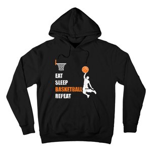 Eat Sleep Basketball Repeat Basketball Hoodie