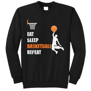 Eat Sleep Basketball Repeat Basketball Sweatshirt