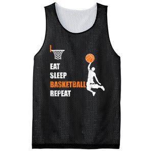 Eat Sleep Basketball Repeat Basketball Mesh Reversible Basketball Jersey Tank