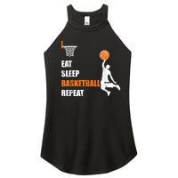 Eat Sleep Basketball Repeat Basketball Women's Perfect Tri Rocker Tank