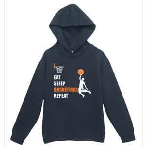 Eat Sleep Basketball Repeat Basketball Urban Pullover Hoodie