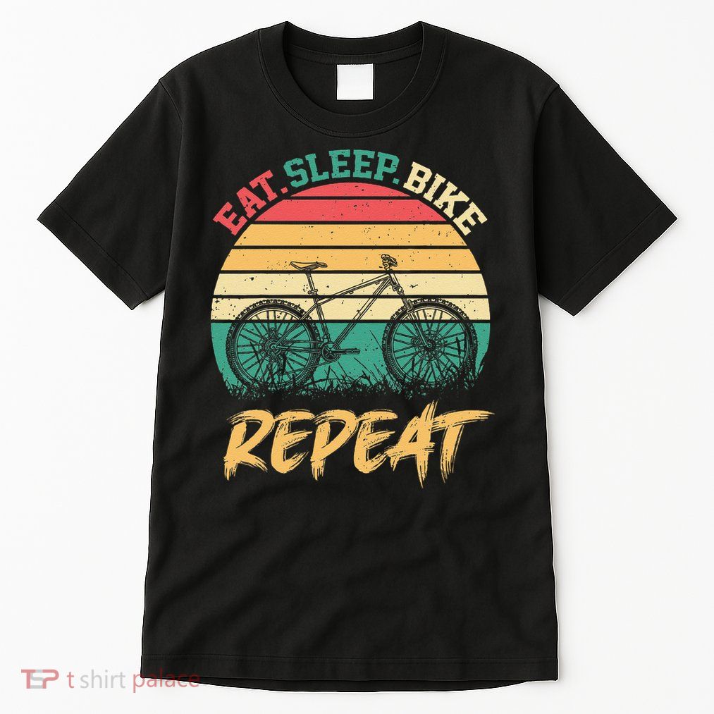 Eat Sleep Bike Repeat Cycling Cyclist Bicycling Tall T-Shirt