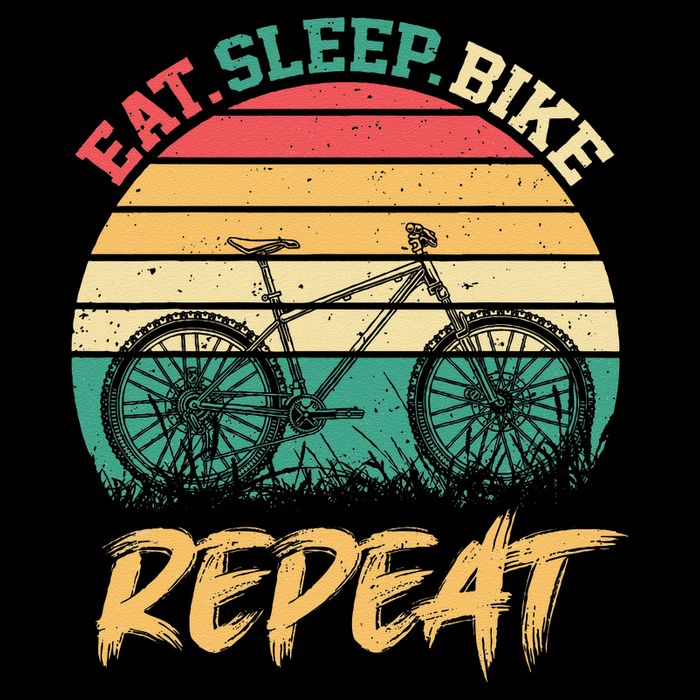 Eat Sleep Bike Repeat Cycling Cyclist Bicycling Visor