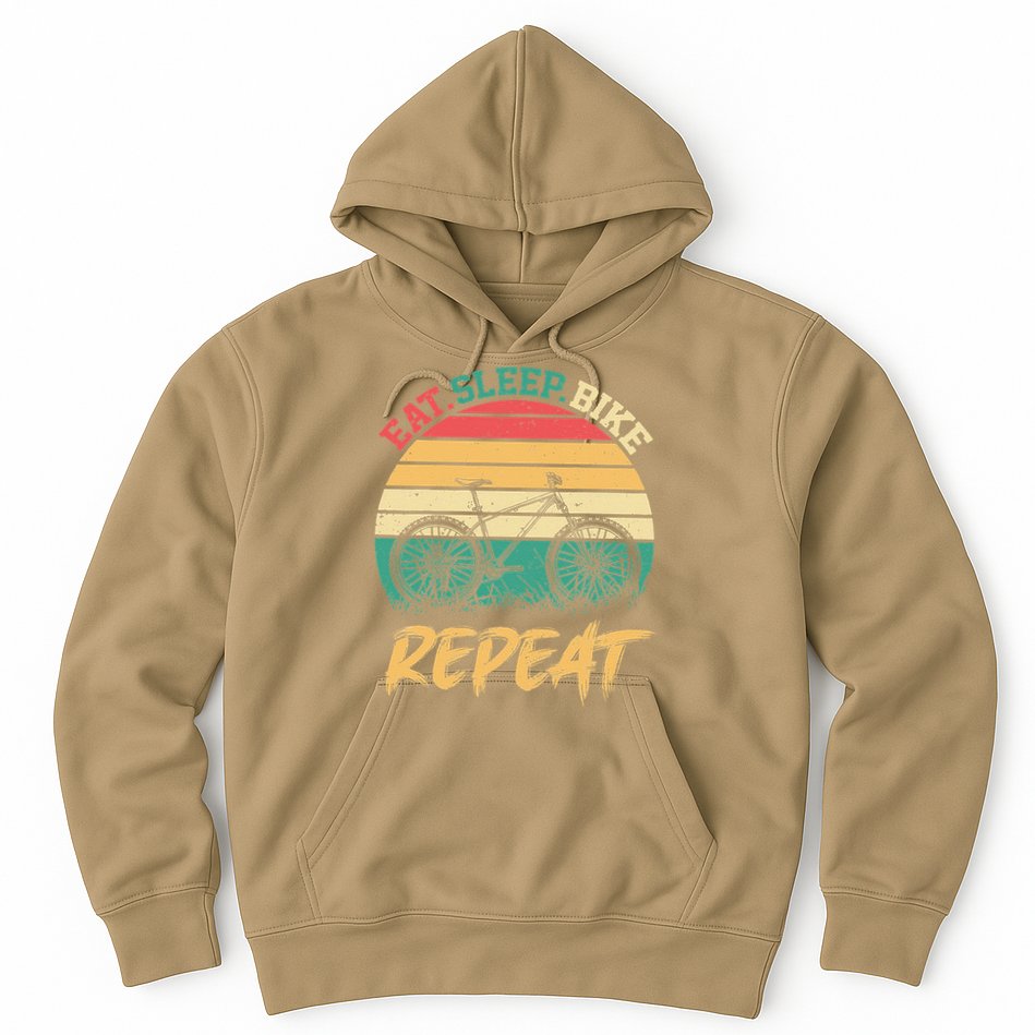 Eat Sleep Bike Repeat Cycling Cyclist Bicycling Hoodie