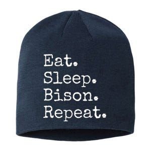 Eat Sleep Bison Repeat Sustainable Beanie