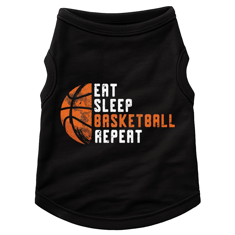 Eat Sleep Basketball Repeat Basketball Doggie Tank