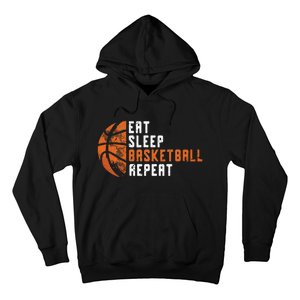 Eat Sleep Basketball Repeat Basketball Hoodie