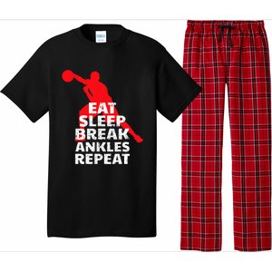 Eat Sleep Break Ankles Repeat Basketball Crossover Pajama Set