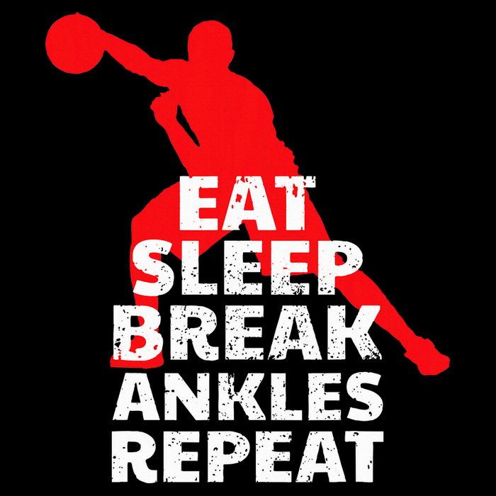 Eat Sleep Break Ankles Repeat Basketball Crossover Flat Bill Trucker Hat