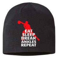 Eat Sleep Break Ankles Repeat Basketball Crossover Sustainable Beanie