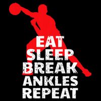 Eat Sleep Break Ankles Repeat Basketball Crossover Sustainable Beanie