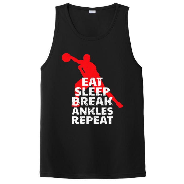 Eat Sleep Break Ankles Repeat Basketball Crossover PosiCharge Competitor Tank