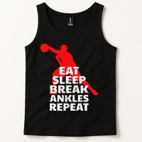 Eat Sleep Break Ankles Repeat Basketball Crossover Tank Top