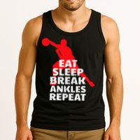 Eat Sleep Break Ankles Repeat Basketball Crossover Tank Top