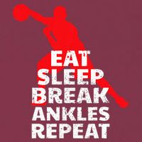 Eat Sleep Break Ankles Repeat Basketball Crossover 16oz Travel Tumbler