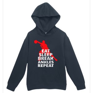 Eat Sleep Break Ankles Repeat Basketball Crossover Urban Pullover Hoodie