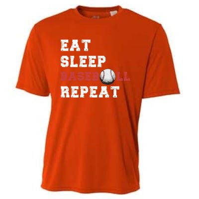 Eat Sleep Baseball Repeat Meaningful Gift Cooling Performance Crew T-Shirt