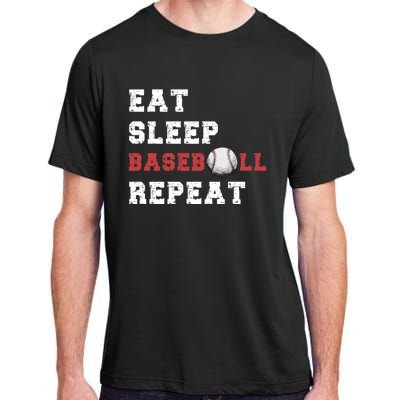 Eat Sleep Baseball Repeat Meaningful Gift Adult ChromaSoft Performance T-Shirt