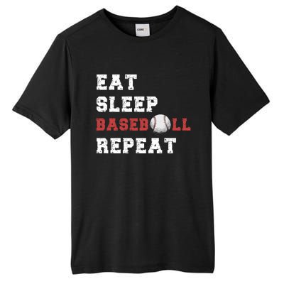 Eat Sleep Baseball Repeat Meaningful Gift Tall Fusion ChromaSoft Performance T-Shirt