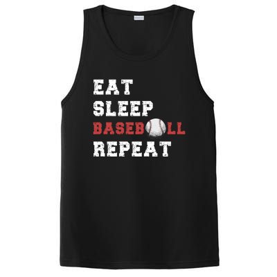 Eat Sleep Baseball Repeat Meaningful Gift PosiCharge Competitor Tank