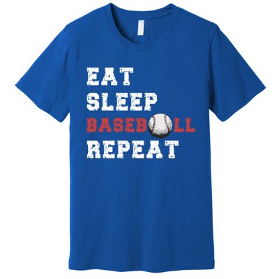 Eat Sleep Baseball Repeat Meaningful Gift Premium T-Shirt